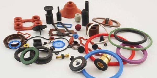 Various Rubber Moulded Products Placed on the table